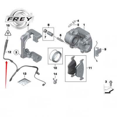 OEM 34356789503 후방 브레이크 감지기, BMW E70 E71 E72 브레이크 패드 지시자
